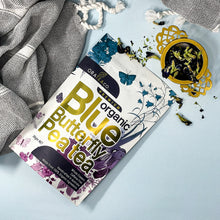 Load image into Gallery viewer, Blue Butterfly + Deluxe Gold Tea Strainer Set Bundle