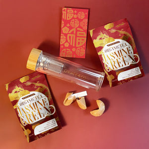 Lunar New Year Edition: Organic Jasmine Green Tea Bundle With Infuser Bottle